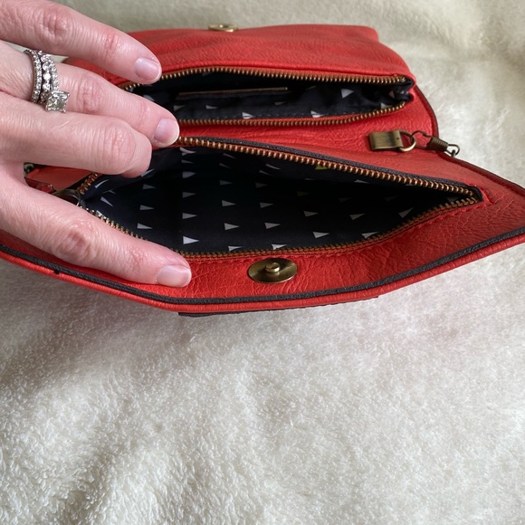 Street Level Orange/Coral Studded Purse - Picture 7 of 11